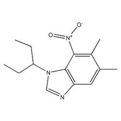1-(1-Ethylpropyl)-5,6-dimethyl-7-nitro-1H-benzimidazole