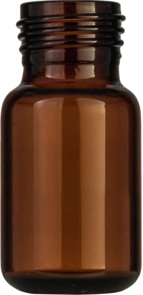 Screw neck vial, N 9, 11.6x32.0 mm, PP amber,w. integr. 0.2 mL con. glass insert