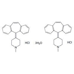Cyproheptadine hydrochloride sesquihydrate