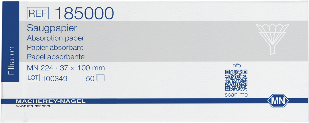 Filter paper sheets, MN 224, Microscopy, Smooth
