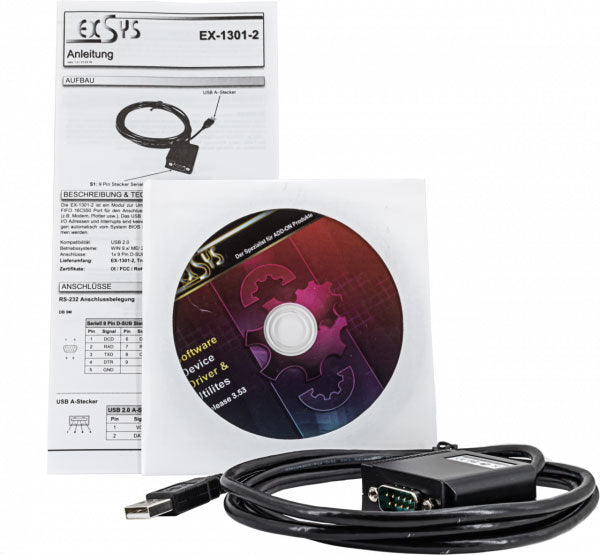 USB-serial-adaptor for NANOCOLOR heating blocks and QUANTOFIX Relax