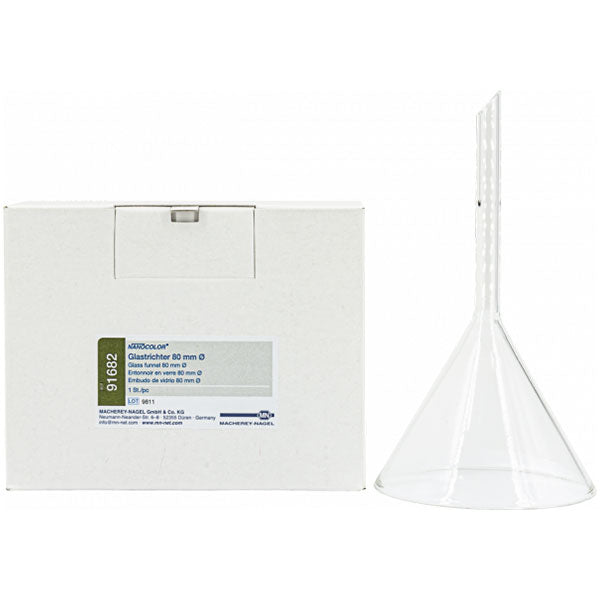 Glass funnel, 80 mm diameter
