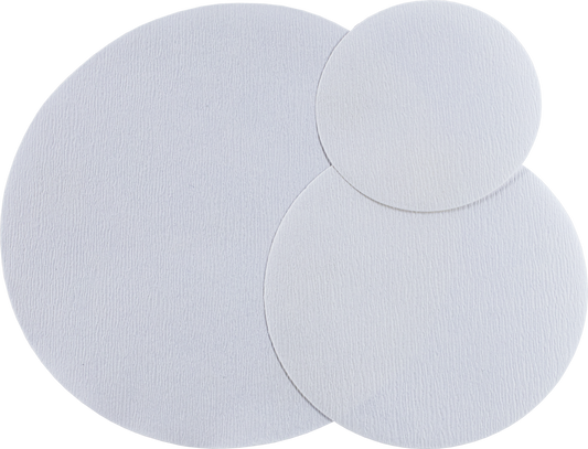 Filter paper circles, MN 652, Technical, Fast, (15 s), Creped (5 x 100)