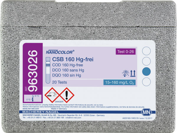 Tube test NANOCOLOR COD 160 Hg-free