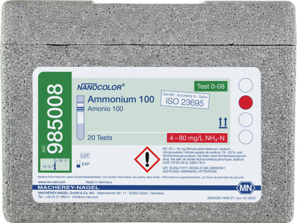 Tube test NANOCOLOR Ammonium 100