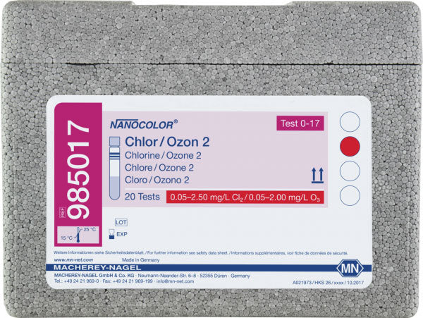 Tube test NANOCOLOR Chlorine/Ozone 2