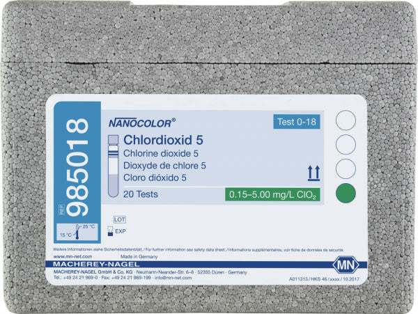Tube test NANOCOLOR Chlorine dioxide 5