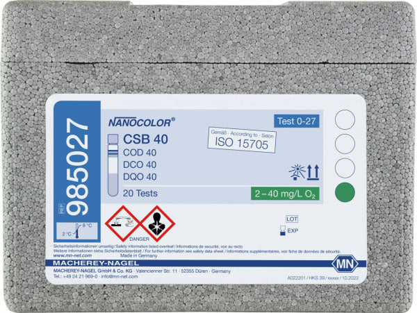 Tube test NANOCOLOR COD 40