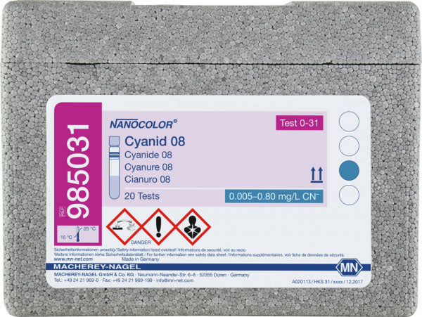Tube test NANOCOLOR Cyanide 08