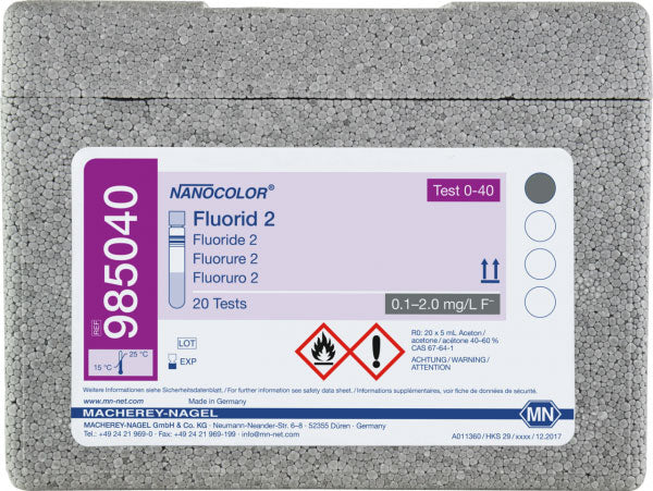 Tube test NANOCOLOR Fluoride 2
