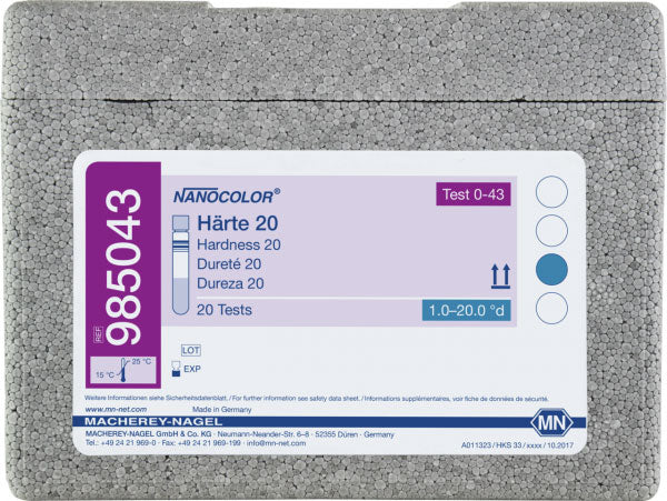 Tube test NANOCOLOR Hardness 20