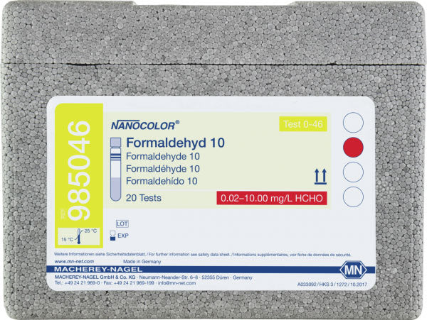 Tube test NANOCOLOR Formaldehyde 10