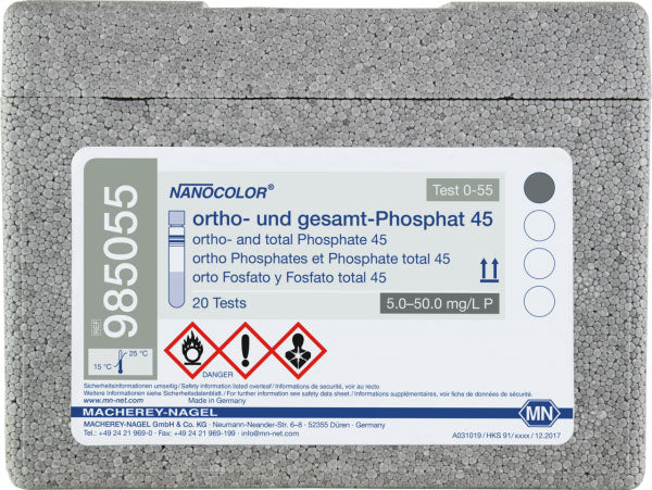 Tube test NANOCOLOR ortho- and total-Phosphate 45