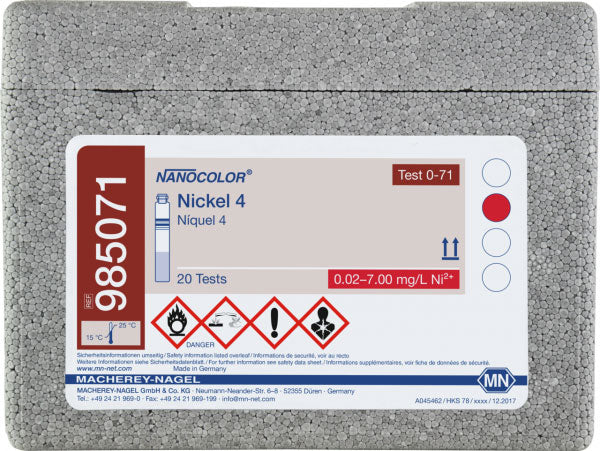 Tube test NANOCOLOR Nickel 4