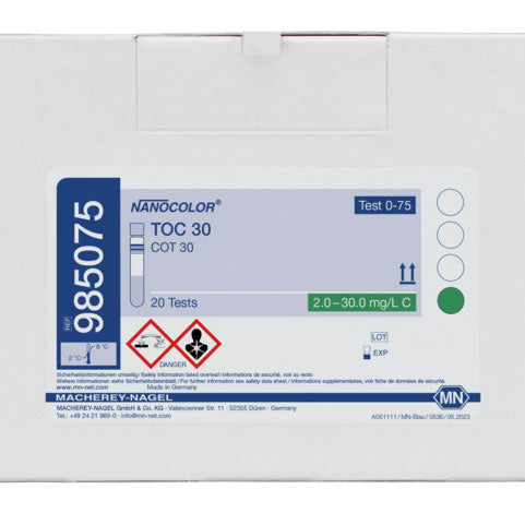 Tube test NANOCOLOR TOC 30