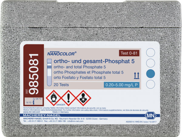 Tube test NANOCOLOR ortho- and total-Phosphate 5