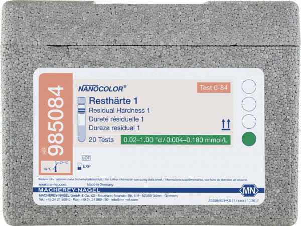 Tube test NANOCOLOR Residual hardness 1