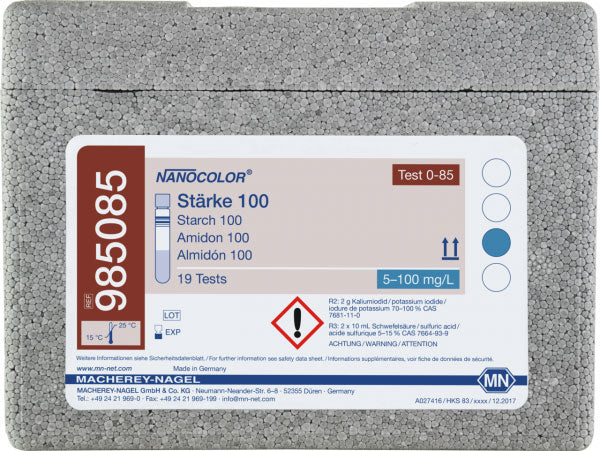 Tube test NANOCOLOR Starch 100