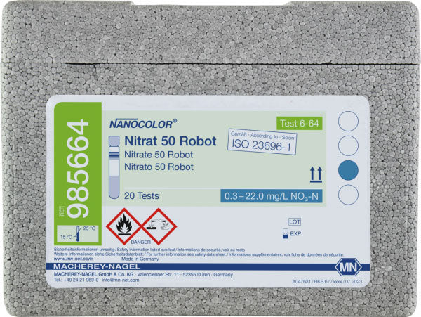 Tube test NANOCOLOR Robot Nitrate 50
