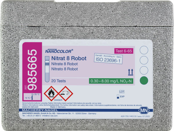 Tube test NANOCOLOR Robot Nitrate 8