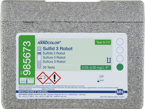 Tube test NANOCOLOR Robot Sulfide 3