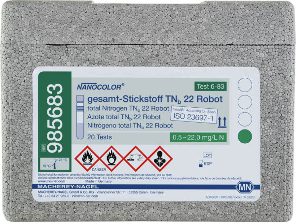 Tube test NANOCOLOR Robot total-Nitrogen TNb 22