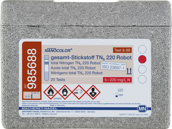Tube test NANOCOLOR Robot total-Nitrogen TNb 220