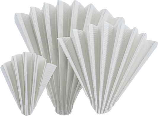 Folded filter papers, MN 614, Qualitative, Medium, (20 s), Embossed