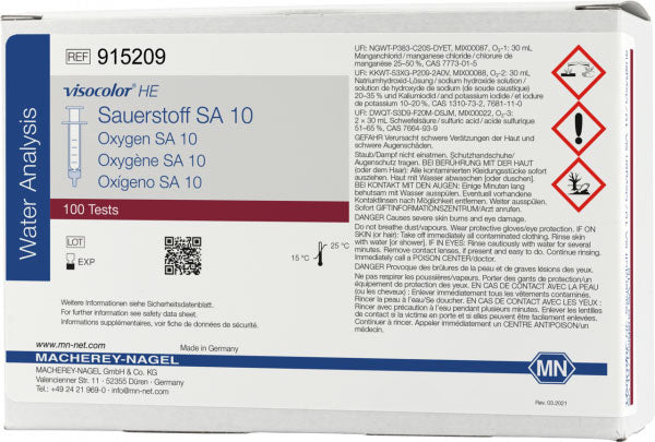 Titrimetric test kit VISOCOLOR HE Oxygen SA 10, refill pack
