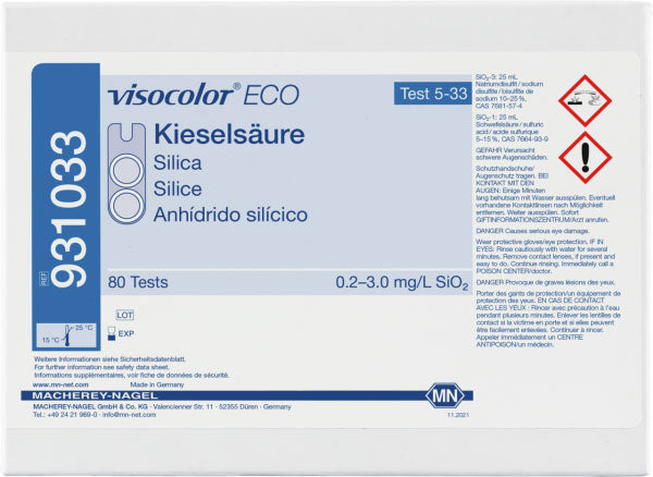 Colorimetric test kit VISOCOLOR ECO Silica