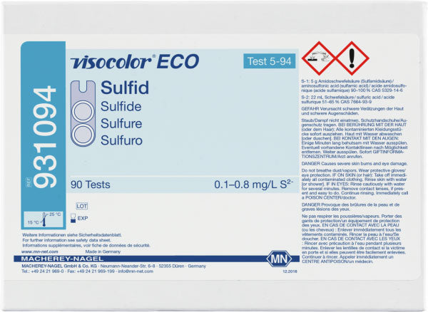 Colorimetric test kit VISOCOLOR ECO Sulfide