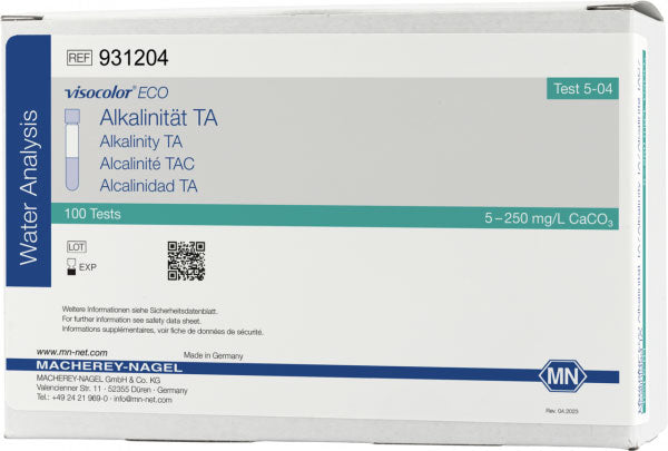Colorimetric test kit VISOCOLOR ECO Alkalinity TA, refill pack