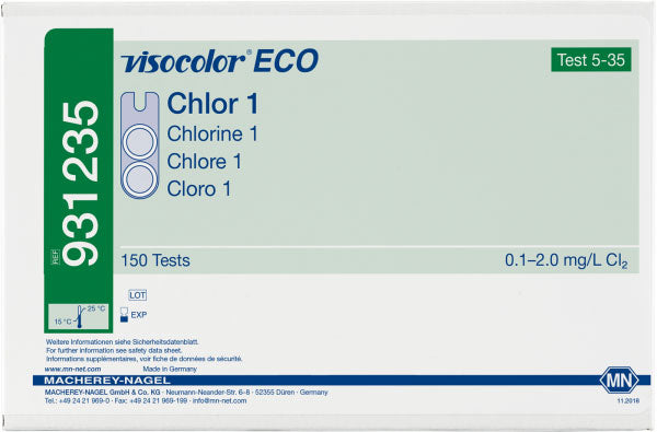 Colorimetric test kit VISOCOLOR ECO Chlorine 1, free and total, refill pack