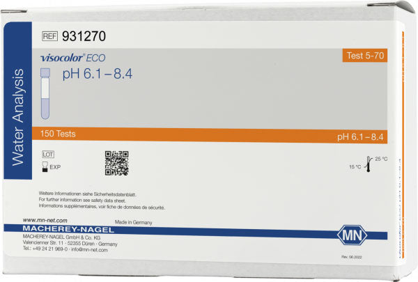 Colorimetric test kit VISOCOLOR ECO pH 6.0–8.2, refill pack