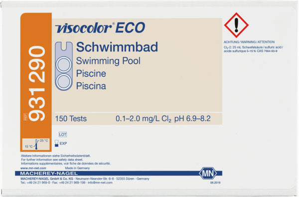Colorimetric test kit VISOCOLOR ECO Swimming pool (Chlorine + pH), refill pack