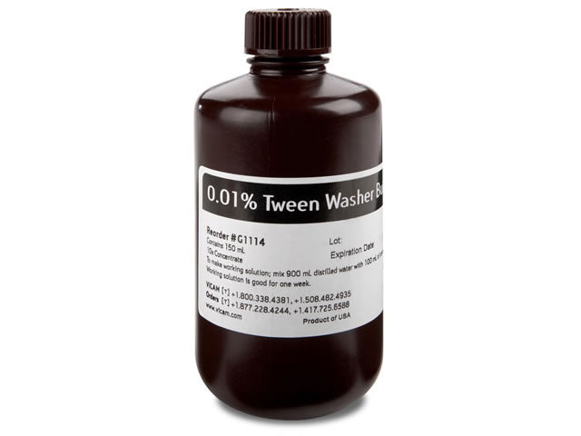 10X Concentrate of 0.01% Tween PBS, 150 ml