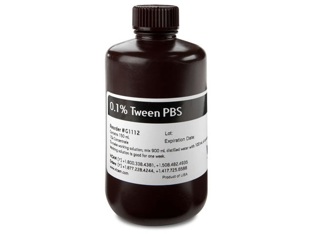 10X Concentrate of 0.1% Tween PBS, 150 ml