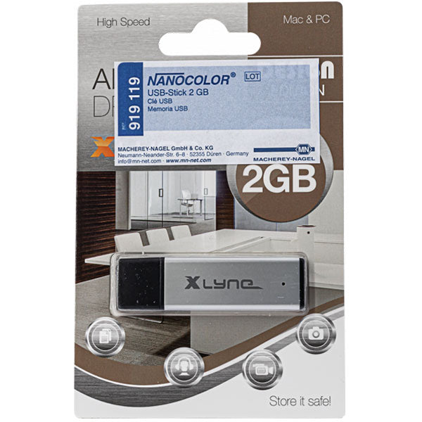 NANOCOLOR USB stick, 2 GB