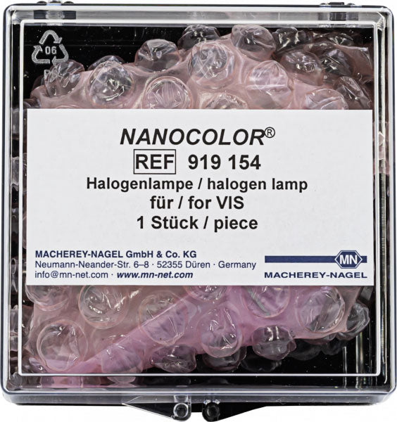 Halogen lamp for NANOCOLOR VIS