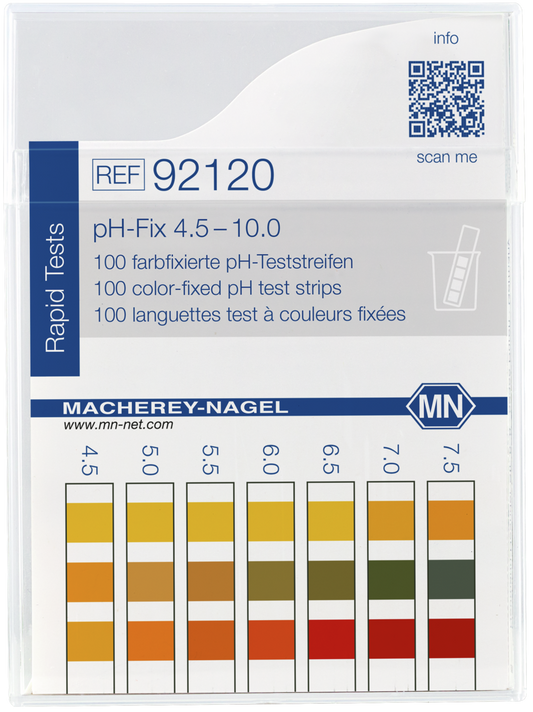 pH test strips, pH_Fix 4.5–10.0, fixed indicator