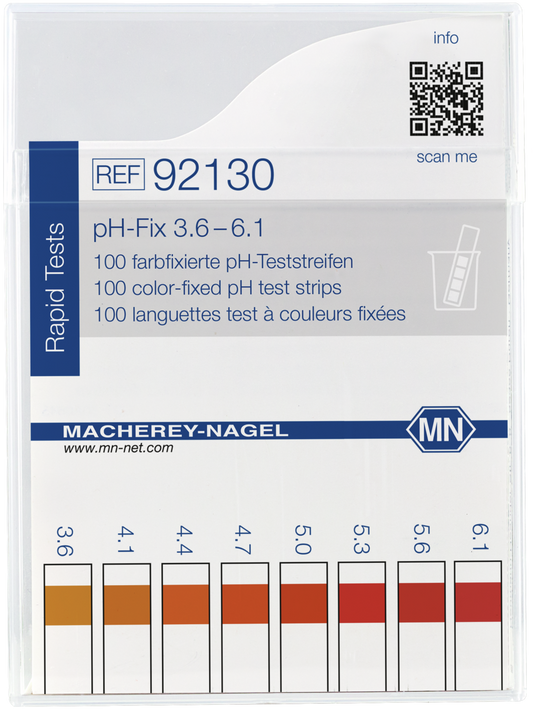 pH test strips, pH_Fix 3.6–6.1, fixed indicator