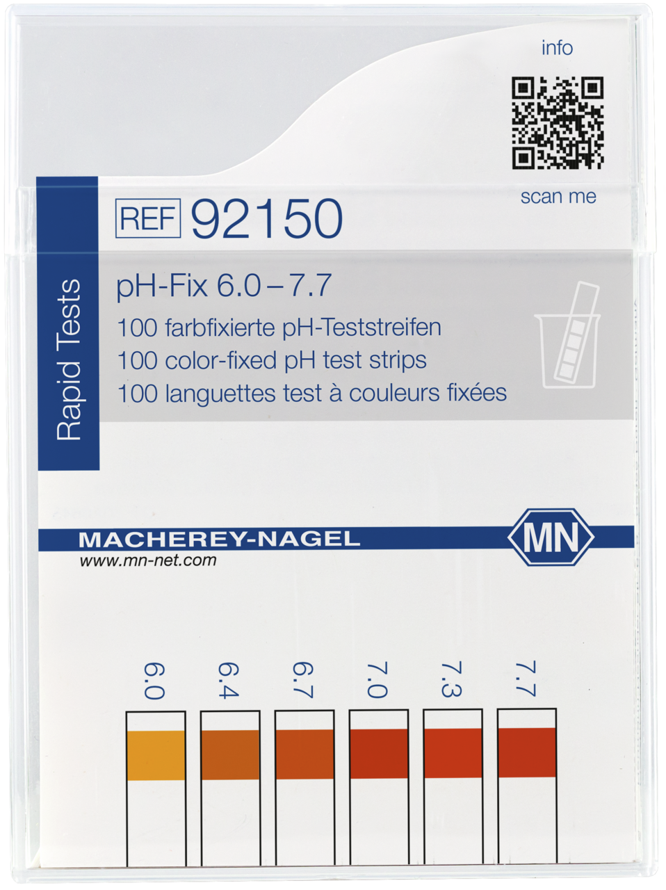 pH test strips, pH_Fix 6.0–7.7, fixed indicator