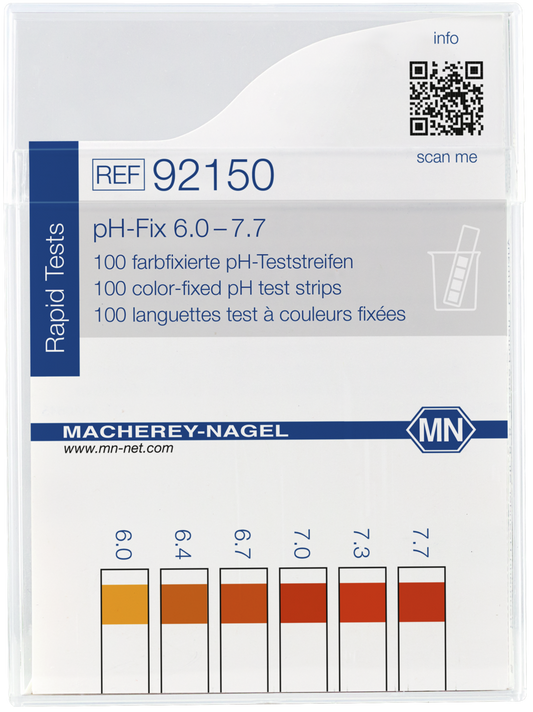 pH test strips, pH_Fix 6.0–7.7, fixed indicator