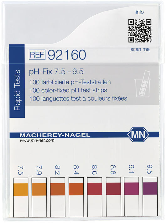 pH test strips, pH_Fix 7.5–9.5, fixed indicator