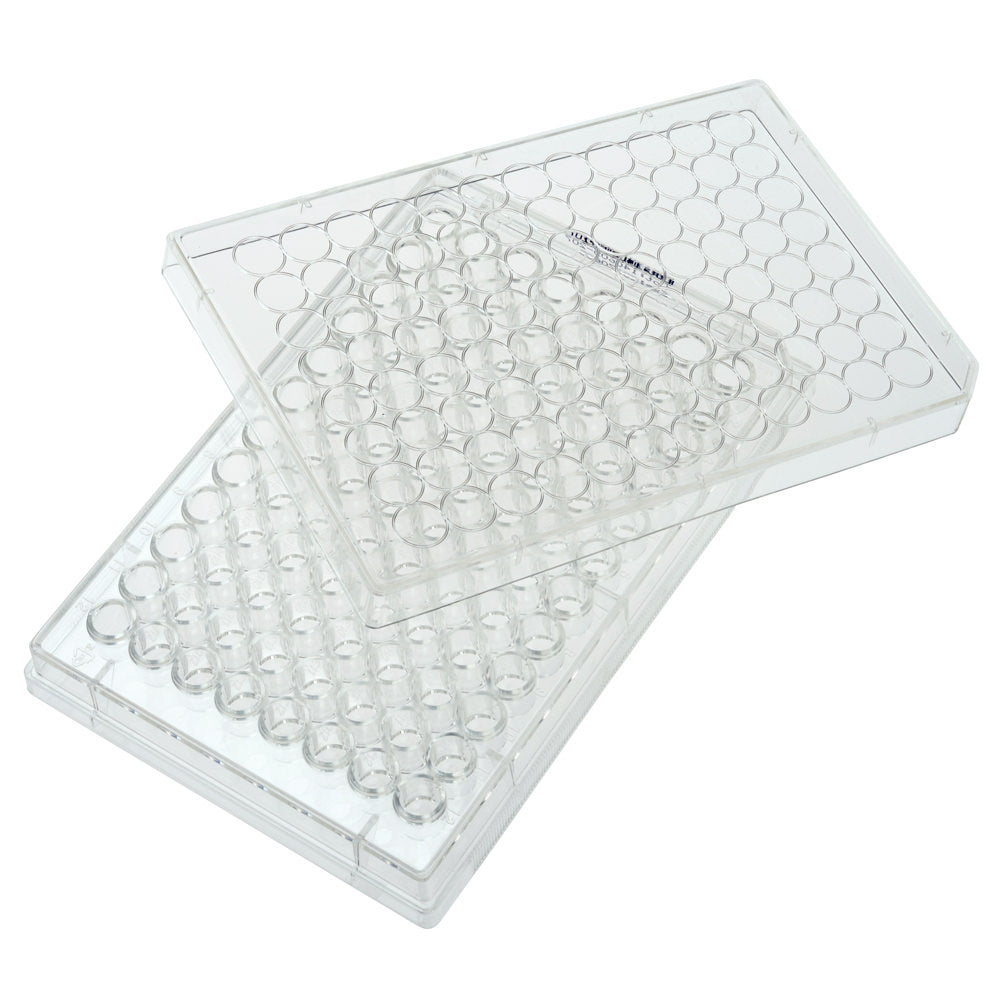 96 Well Non-treated Plate, Round Bottom with Lid, Individual, Sterile