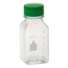 250mL Media Bottle, Square, PET, Bulk, Sterile
