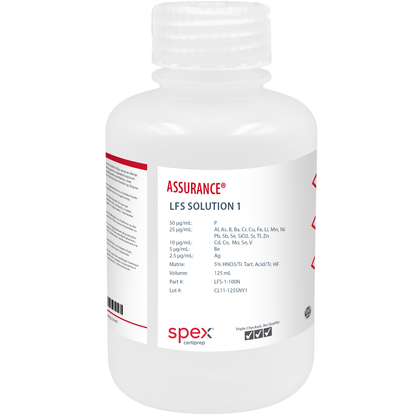 LFS Solution 1 without Mercury for AA & ICP, 125 mL