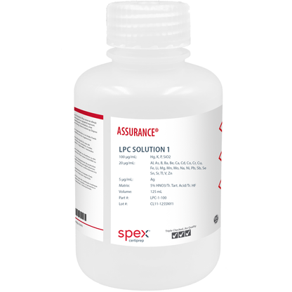 LPC Standard with Mercury for AA & ICP, 125 mL