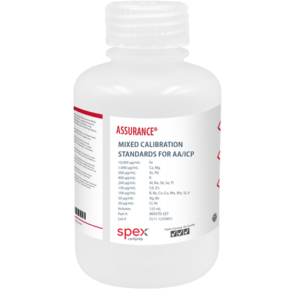 Mixed Calibration Standards for AA & ICP, 125 mL