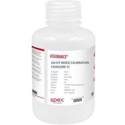Mixed Calibration Standard 1C for AA & ICP, 125 mL